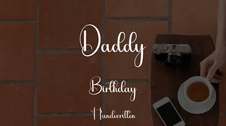 Daddy  Birthday Font