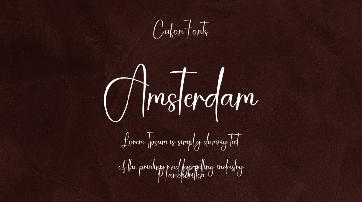 Amsterdam Font