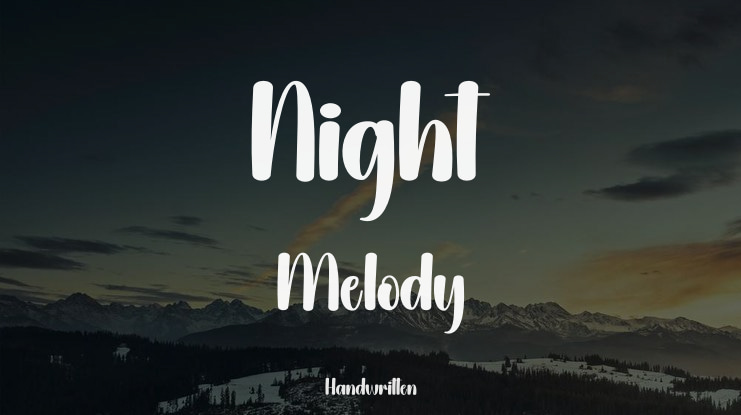 Night Melody Font