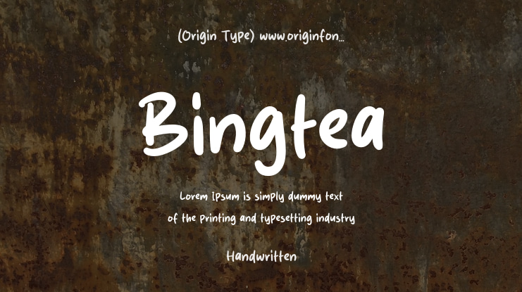 Bingtea Font