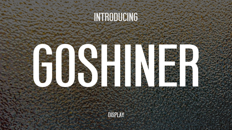 Goshiner Font