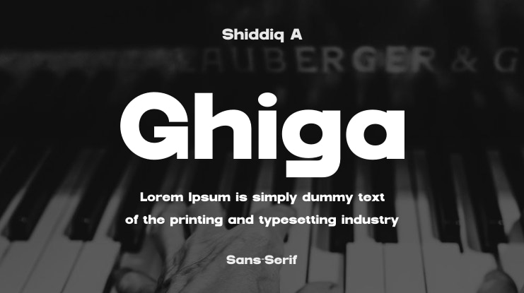 Ghiga Font