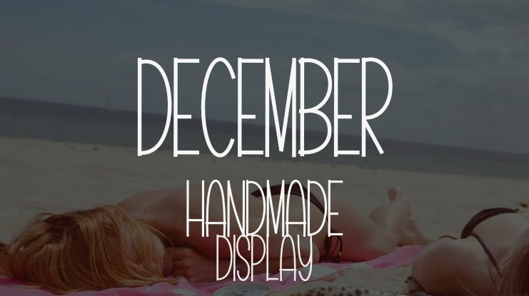 December Handmade Font