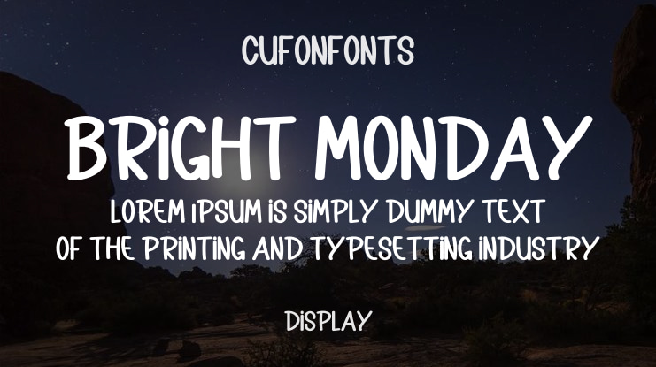 Bright Monday Font