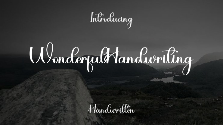 WonderfulHandwriting Font