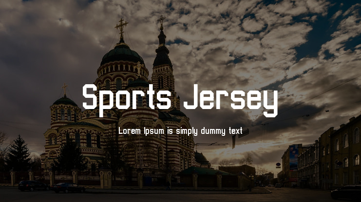 Sports Jersey Font