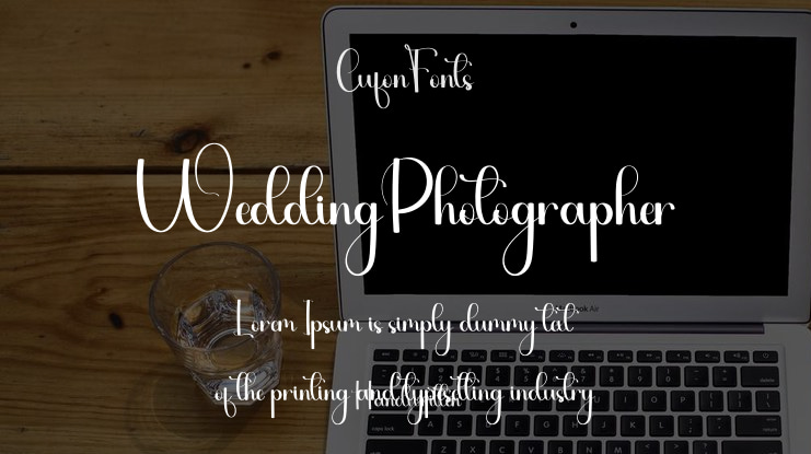 WeddingPhotographer Font