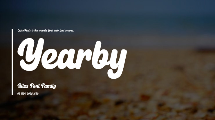 Yearby Bites Font