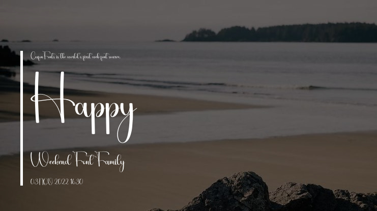 Happy Weekend Font