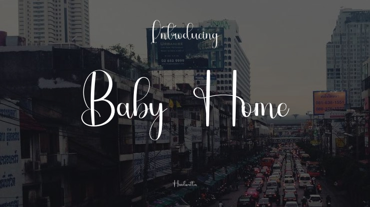 Baby Home Font