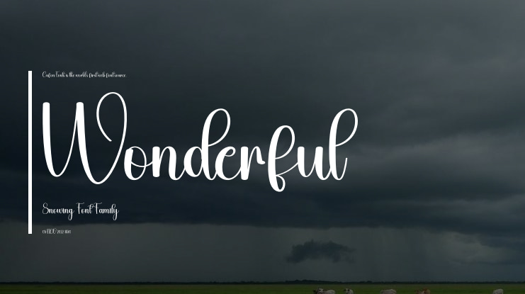 Wonderful Snowing Font
