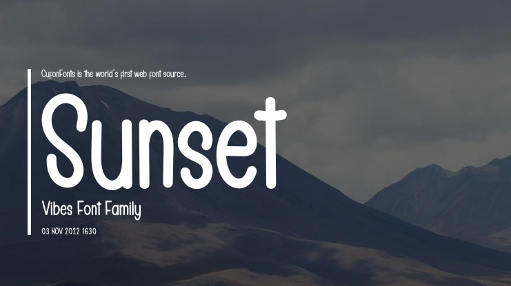 Sunset Vibes Font