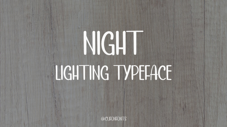 NIGHT LIGHTING Font