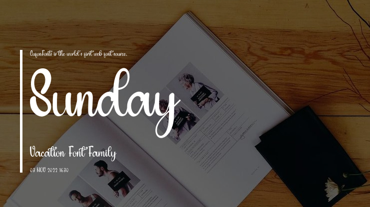Sunday Vacation Font
