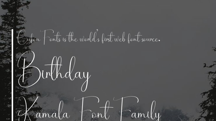 Birthday Kamala Font