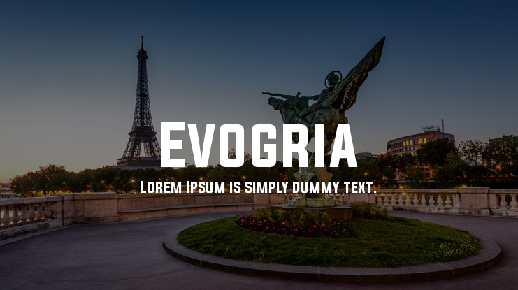 Evogria Font Family