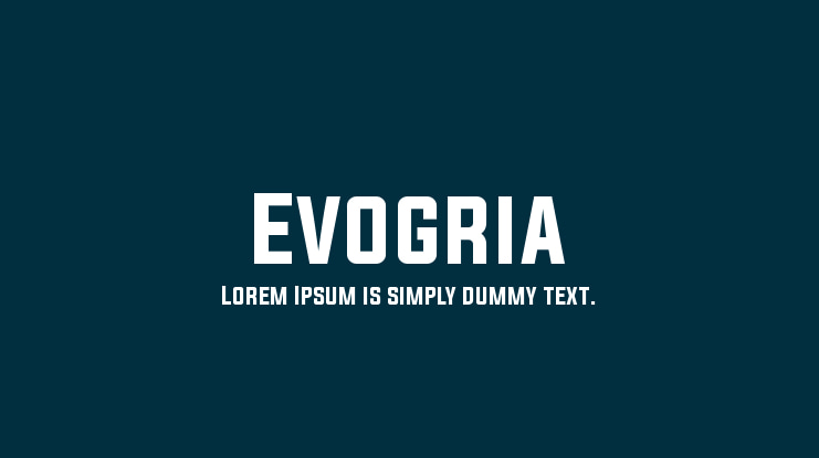 Evogria Font Family