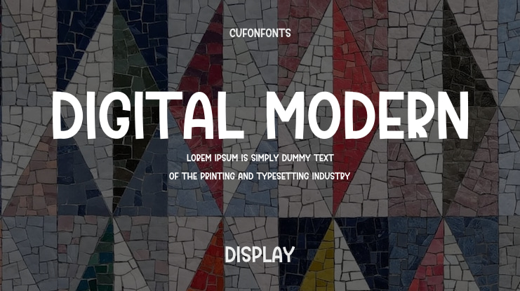 Digital Modern Font
