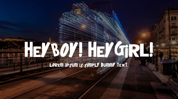 HeyBoy! HeyGirl! Font