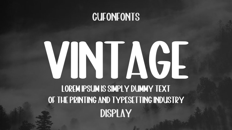 Vintage Font
