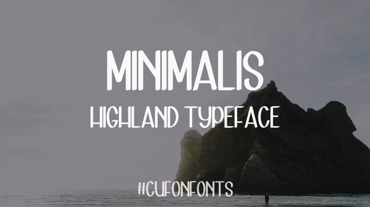 Minimalis Highland Font