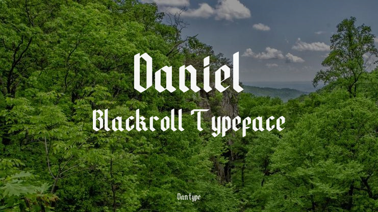 Daniel Blackroll Font