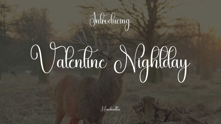 Valentine Nightday Font
