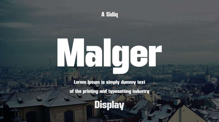 Malger Font