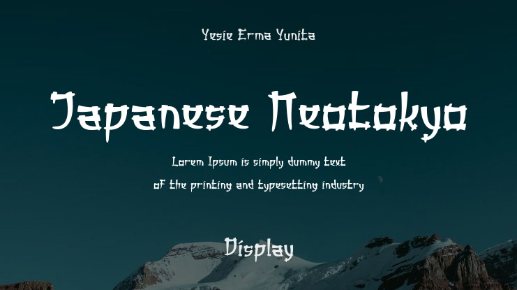 Japanese Neotokyo Font