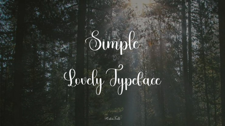 Simple Lovely Font