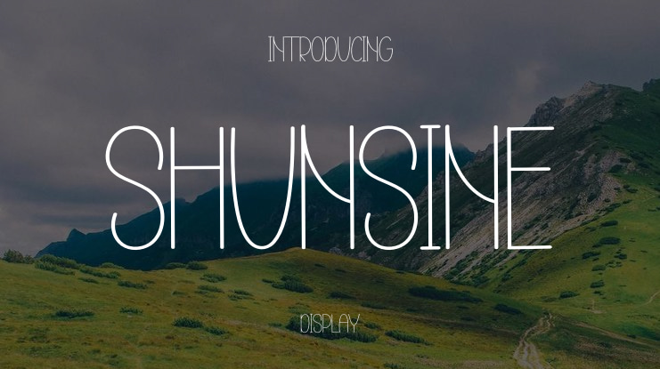 Shunsine Font