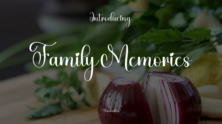 Family Memories Font