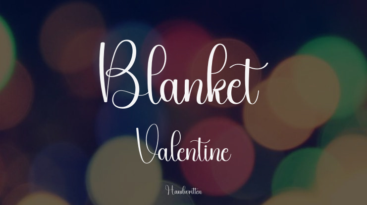 Blanket  Valentine Font