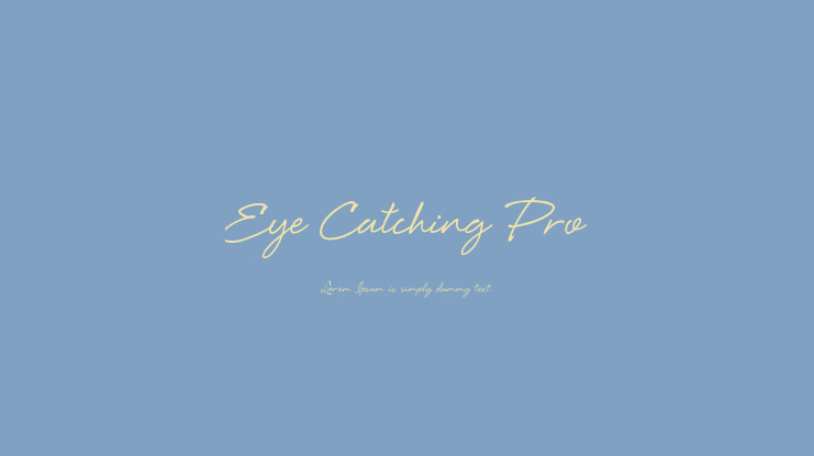 Eye Catching Pro Font