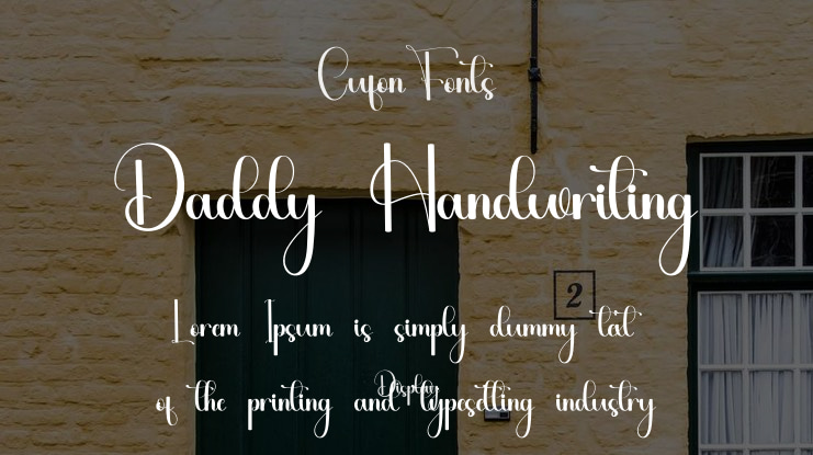 Daddy Handwriting Font
