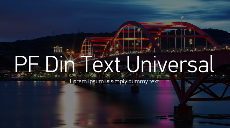 PF Din Text Universal Font