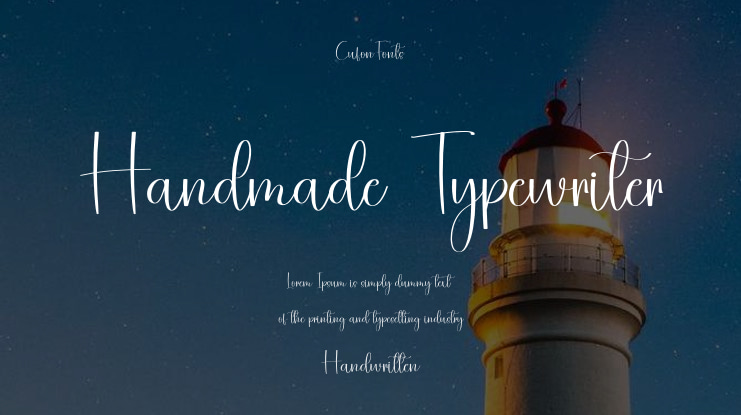 Handmade Typewriter Font