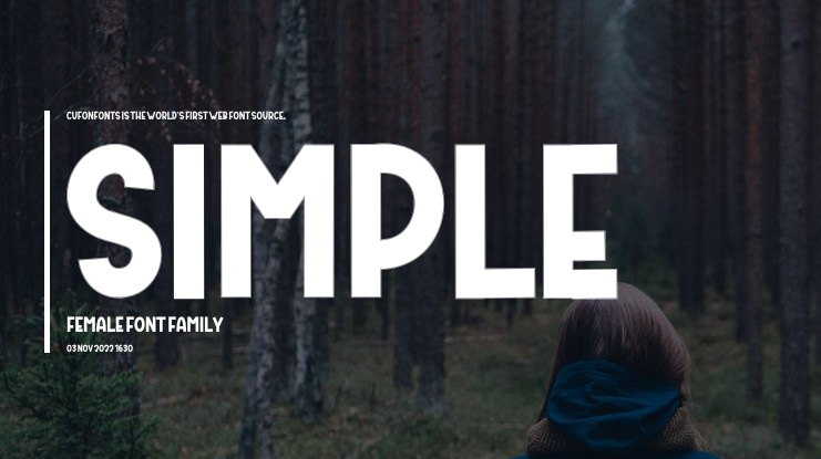 Simple Female Font