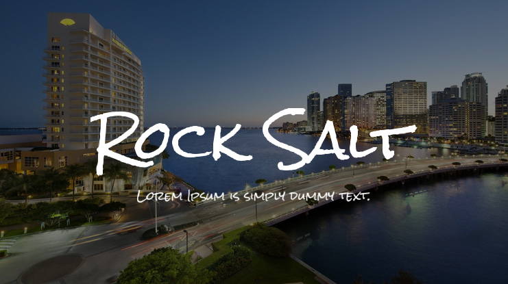 Rock Salt Font Family