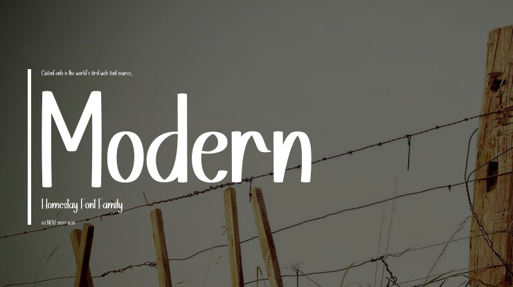Modern Homestay Font