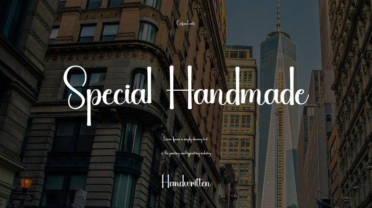 Special Handmade Font