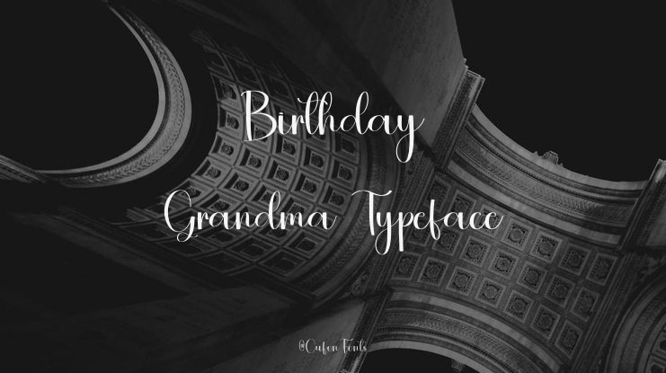 Birthday Grandma Font