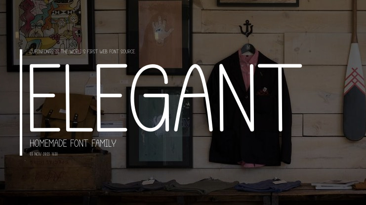 Elegant Homemade Font