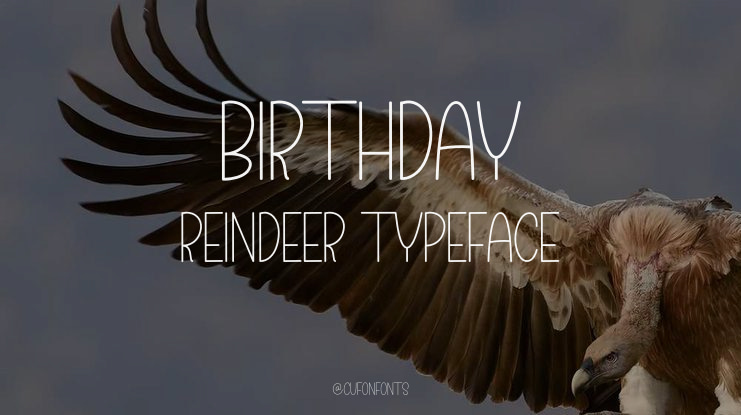 Birthday Reindeer Font