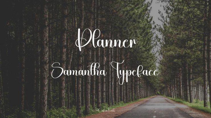 Planner Samantha Font