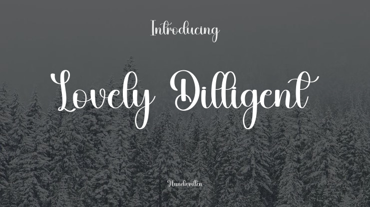 Lovely Dilligent Font