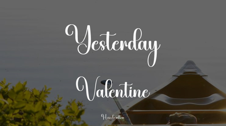 Yesterday Valentine Font