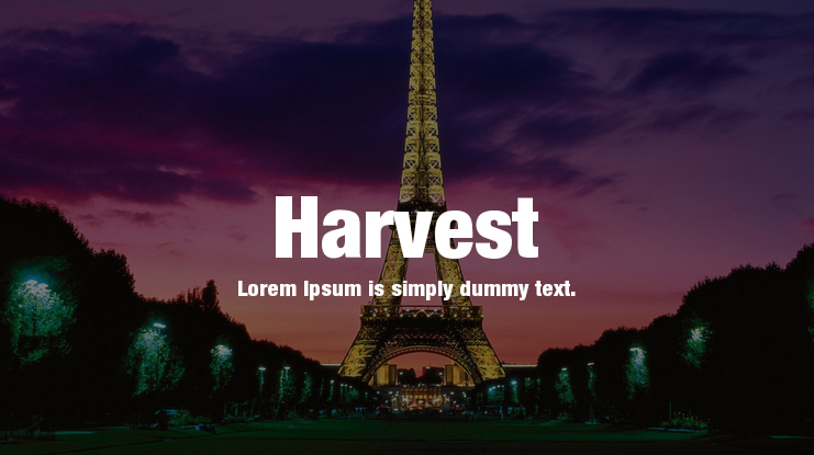 Harvest Font
