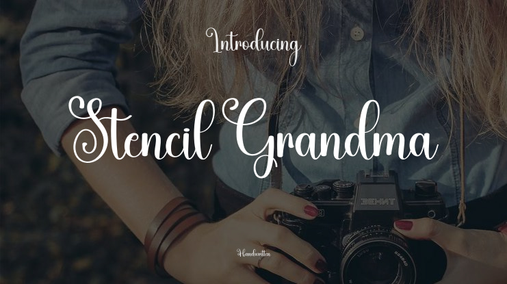 Stencil Grandma Font