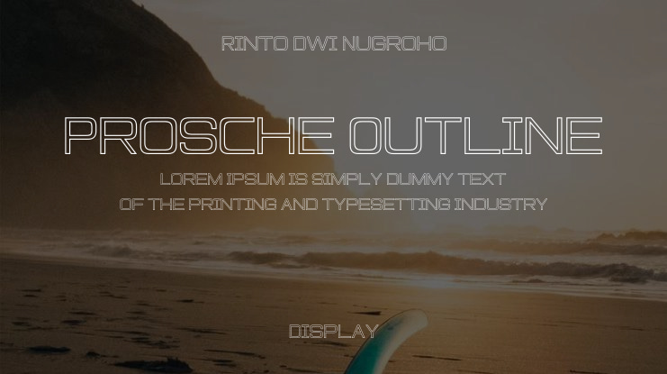 Prosche Outline Font Family